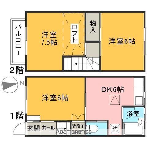 スカイレジデンス(3DK)の間取り写真