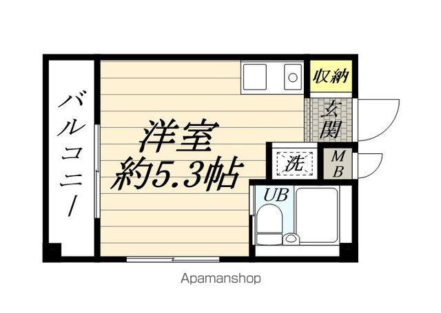 ビッグオレンジ保土ヶ谷(ワンルーム/2階)の間取り写真