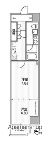 WEAVE BASE -ITABASHI HONCHO 板橋本町(1LDK/6階)の間取り写真