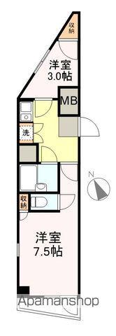 水の森パークパレス(2K/4階)の間取り写真