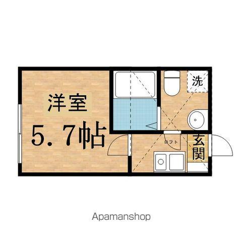 QUASI聖蹟桜ヶ丘(1K/1階)の間取り写真