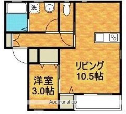 モーント米山壱番館(1LDK/2階)の間取り写真