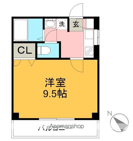 メゾンスピカ(1K/2階)の間取り写真