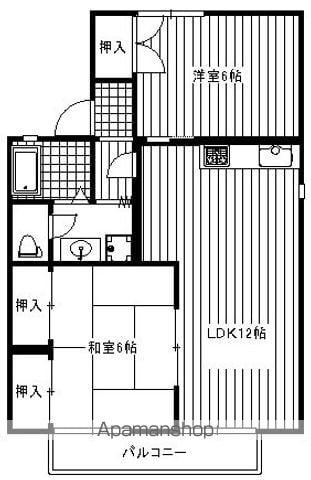 博多南線 博多南駅 徒歩20分 2階建 築36年(2LDK/2階)の間取り写真