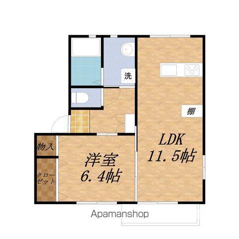 フォーレス・アーサー(1LDK/2階)の間取り写真