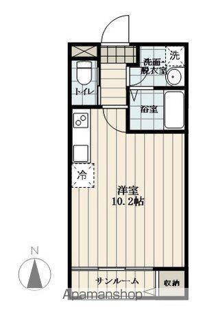 クレールⅨ(1K/1階)の間取り写真