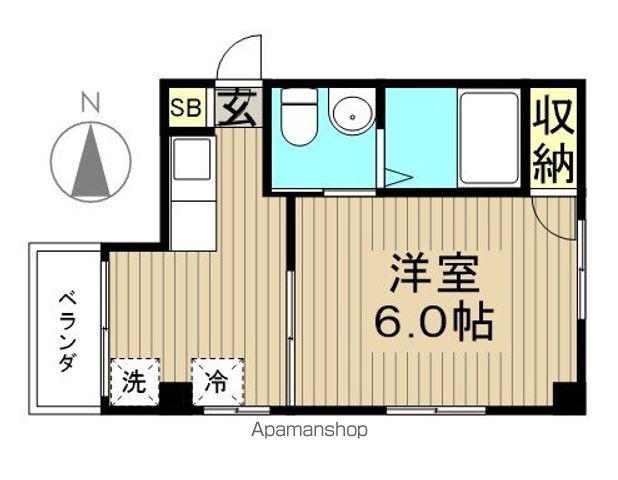 アビタシオン中嶋(1K/4階)の間取り写真
