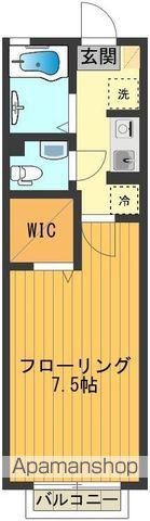 DREAM LIGHTS(1K/2階)の間取り写真