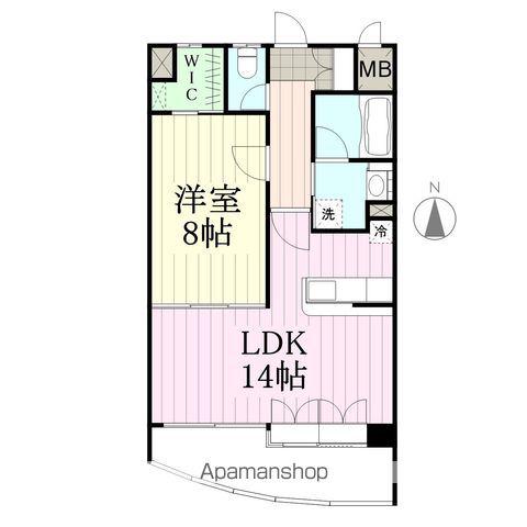 ステーションプラザ榴岡(1LDK/4階)の間取り写真