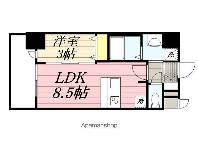 プレサンス岐阜ゼクシス(1LDK/9階)の間取り写真