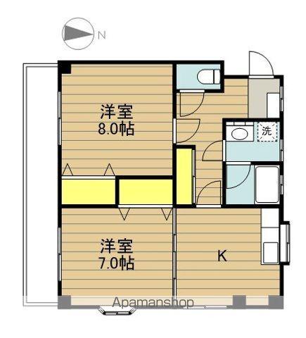 パークパレス(2K/3階)の間取り写真