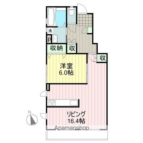 MAJESTIC.K 自由ヶ丘(1LDK/1階)の間取り写真