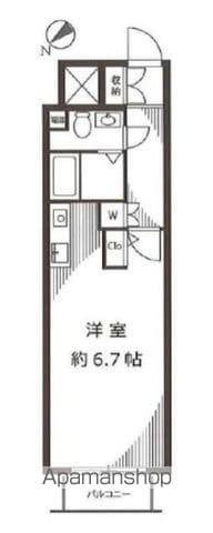 アルス市ヶ谷(ワンルーム/7階)の間取り写真