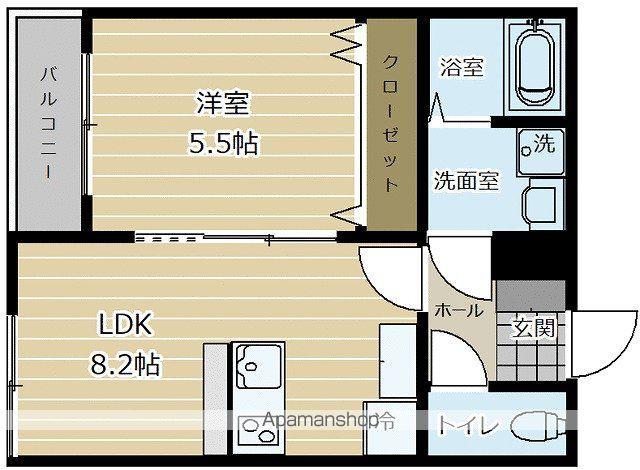 LMAHOUSE Ⅱ(1LDK/2階)の間取り写真