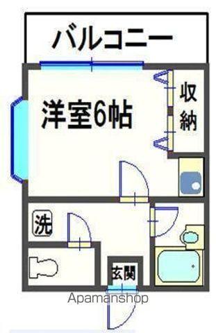 マドレーヌ南柏(1K/2階)の間取り写真