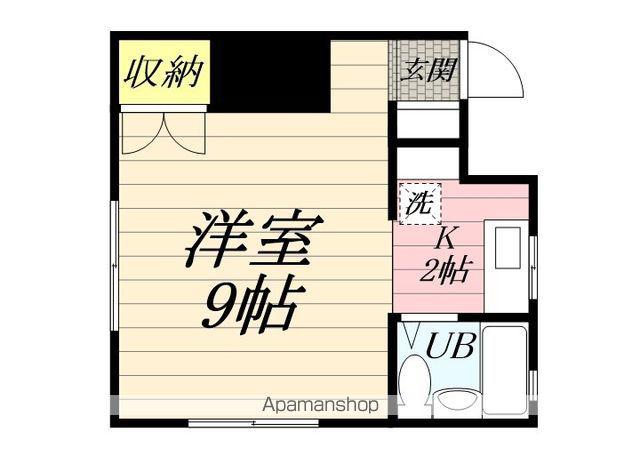 パーク横浜Ⅱ(ワンルーム/1階)の間取り写真