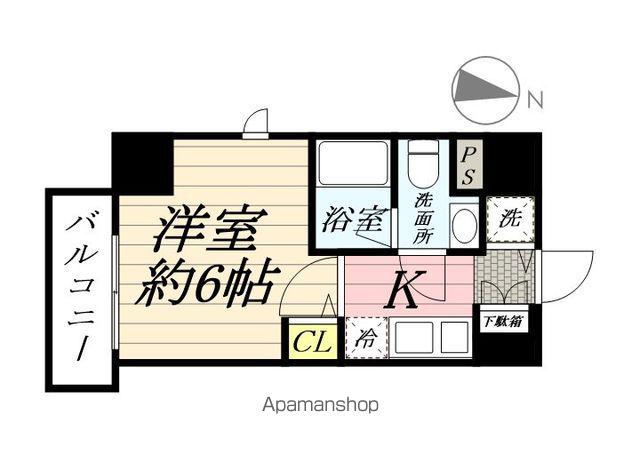 LEA横濱鶴見中央弐番館(1K/7階)の間取り写真