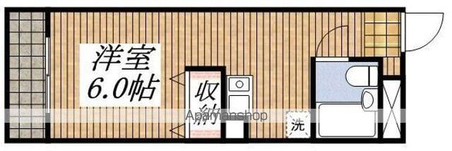 昭島コートエレガンスB(1K/3階)の間取り写真