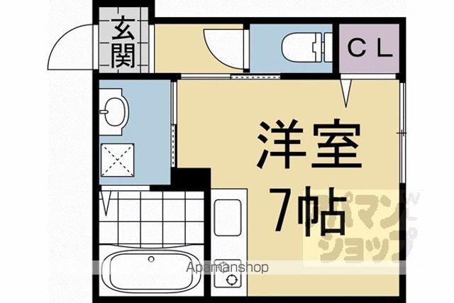 セントラル(ワンルーム/1階)の間取り写真