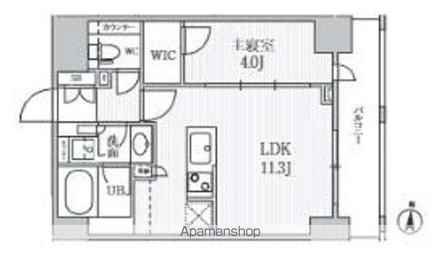 シーズンフラッツ菊川(1LDK/2階)の間取り写真