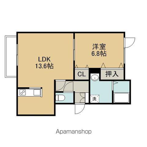 レインボーハウス春日NO45(1LDK/3階)の間取り写真