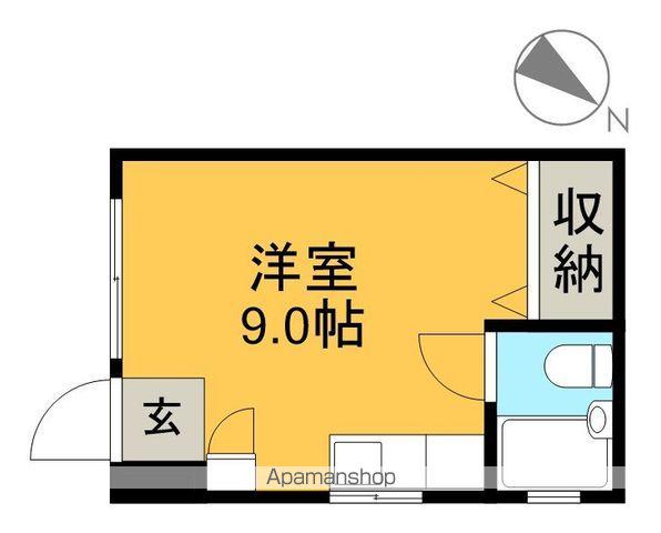 レッドハットⅡ(ワンルーム/1階)の間取り写真