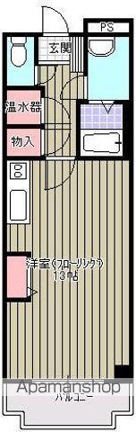 飛島さんきょうプラザ(ワンルーム/4階)の間取り写真