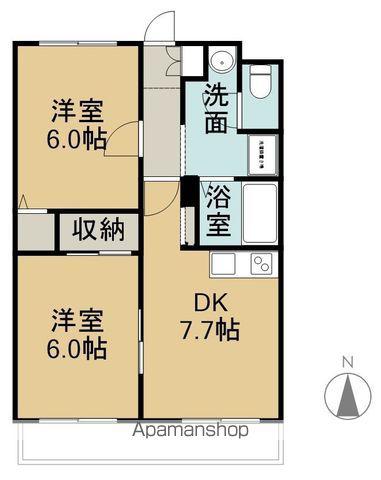 エムケイマンション(2DK/3階)の間取り写真