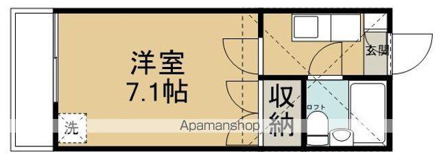 アザレア(1K/2階)の間取り写真