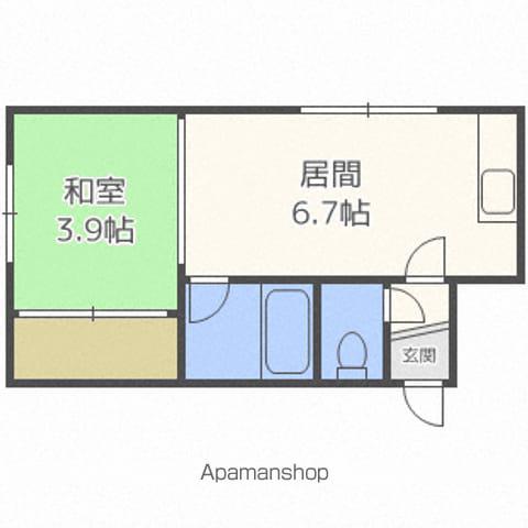 グランシーAN(2DK/1階)の間取り写真