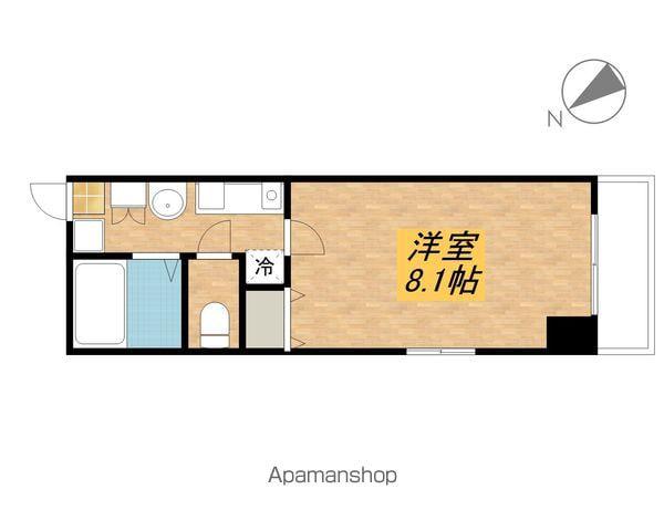 メゾンドプチシャン(1K/6階)の間取り写真