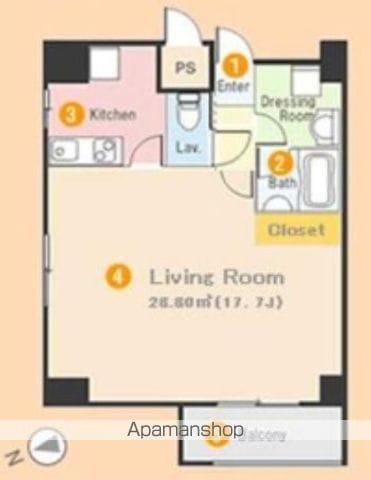 プロミエ秋葉原(1K/9階)の間取り写真