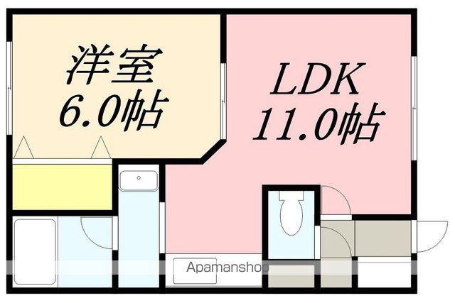 ピアース桔梗(1LDK/1階)の間取り写真