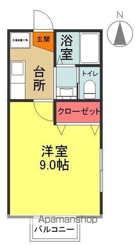 プレミール(1K/1階)の間取り写真