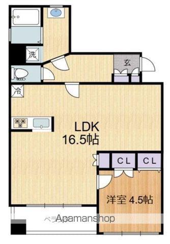 グランドメゾン阿佐ヶ谷(2LDK/4階)の間取り写真
