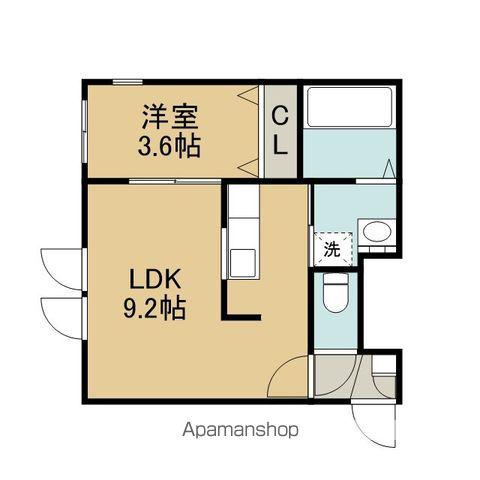 ステージ表町(1LDK/1階)の間取り写真