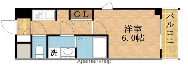 クレアート北大阪レヴァンテ(1K/6階)の間取り写真