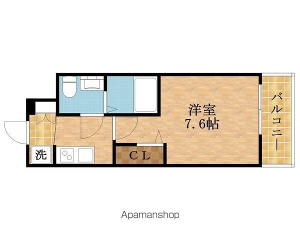 エグゼ大阪CITYルーエ(1K/8階)の間取り写真