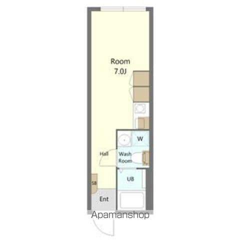 ザ・レジデンス駒沢大学(ワンルーム/2階)の間取り写真