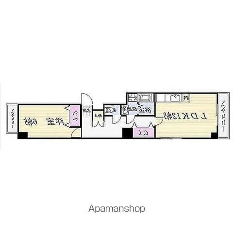 ドリーム新栄(1LDK/9階)の間取り写真