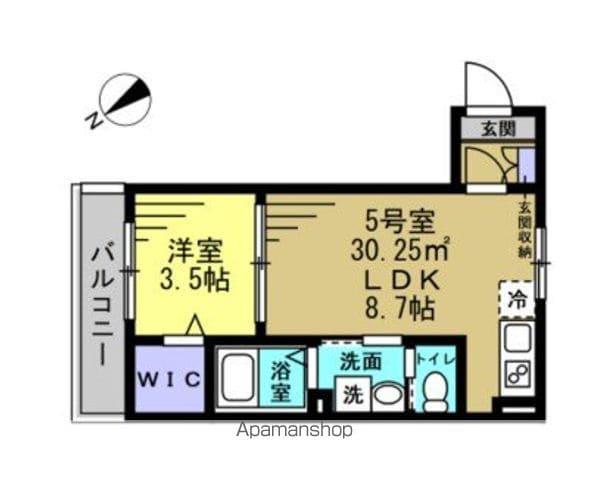 AJ稲毛(1LDK/2階)の間取り写真