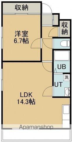 メゾンM・A(1LDK/2階)の間取り写真