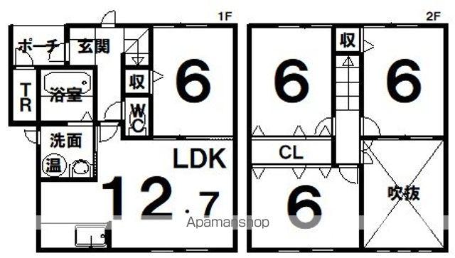 VILLA弥生東(4LDK)の間取り写真