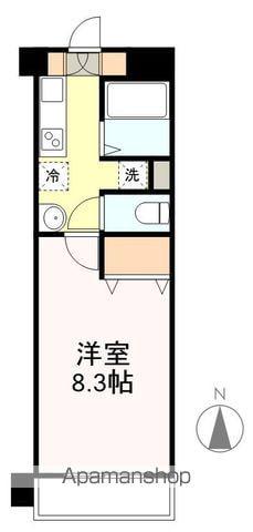 スターリット上杉(1K/4階)の間取り写真