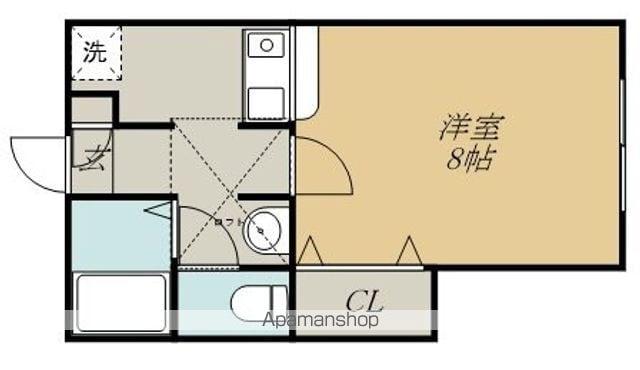 プライムコーポ(1K/2階)の間取り写真