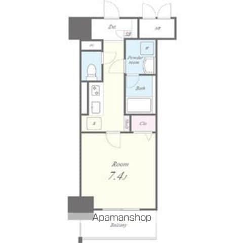 シャルマンソワレ名駅(1K/6階)の間取り写真