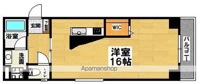 P.S-9長居(ワンルーム/4階)の間取り写真