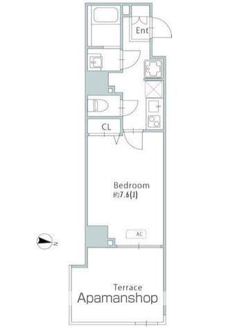 GRANPASEO青砥(1K/1階)の間取り写真