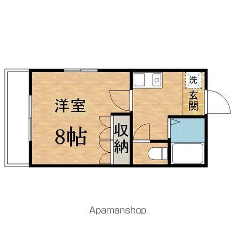 ハイツ阿蘇(1K/2階)の間取り写真