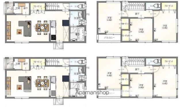 予讃線 坂出駅 徒歩14分 2階建 新築(3LDK)の間取り写真